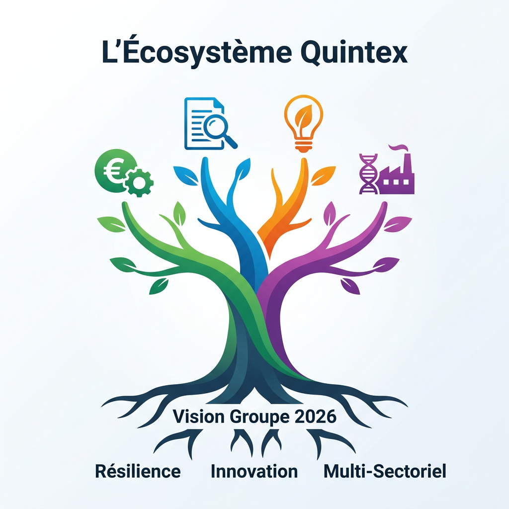 Infographie : Quintex Finance en 2026 : Analyse Complète du Groupe, Services et Stratégie d'Innovation Financière