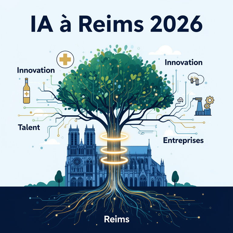 Infographie : intelligence artificielle reims