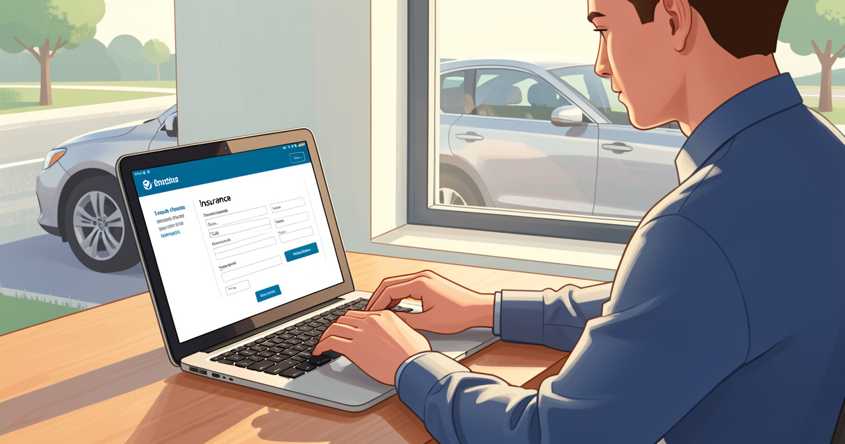 Souscription en ligne d'un contrat assurance auto Qlara depuis un ordinateur bureau