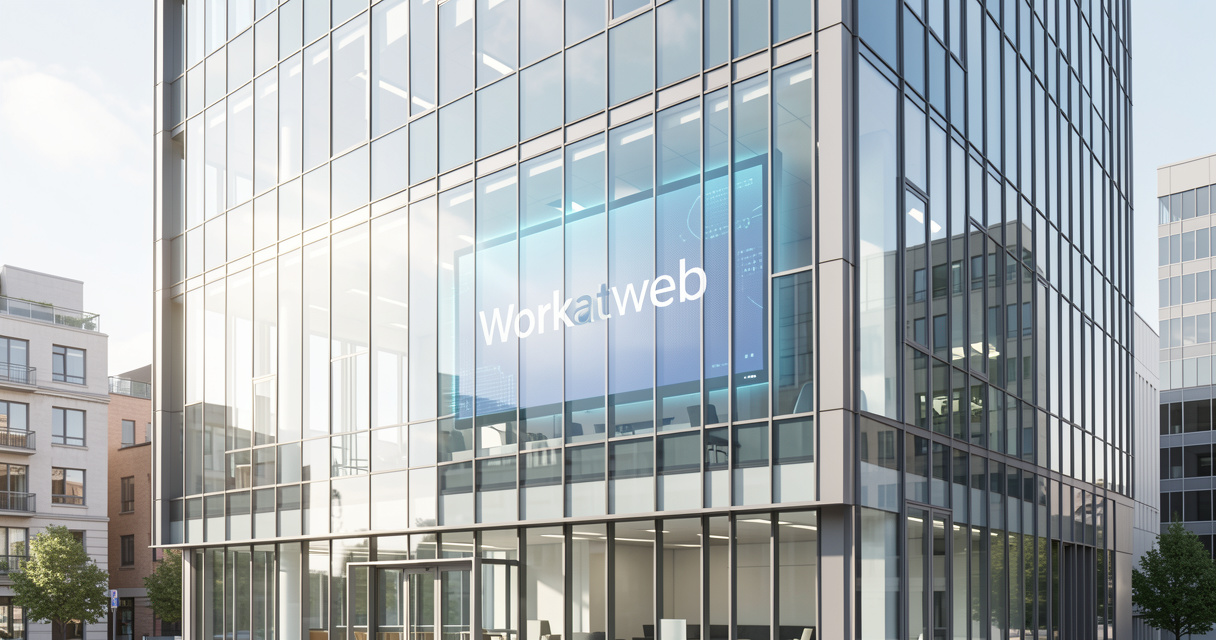 Bâtiment moderne aux Pays-Bas siège de Workatweb agence digitale
