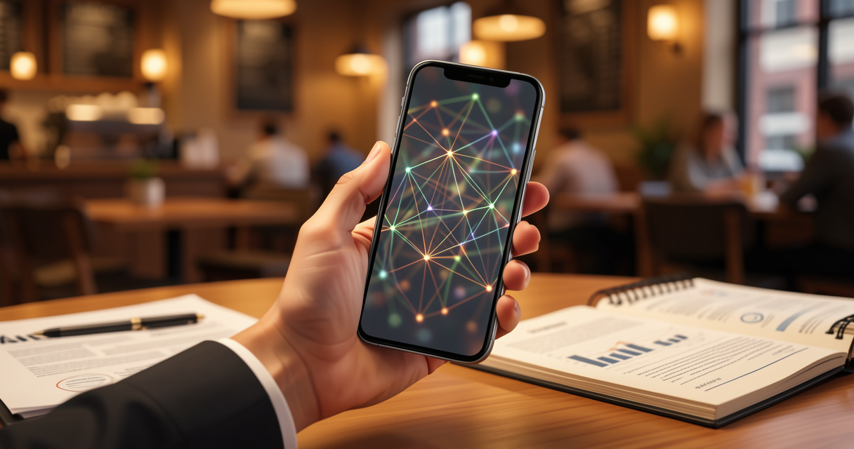 Application de network marketing avec graphiques de ventes et réseau de contacts