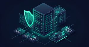 Schéma d'infrastructure montrant la sécurisation d'un serveur Linux contre les attaques par ransomware